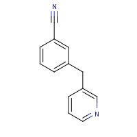 1245648-99-0 3-(pyridin-3-ylmethyl)benzonitrile chemical structure