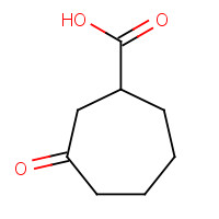 27531-68-6 3-oxocycloheptane-1-carboxylic acid chemical structure