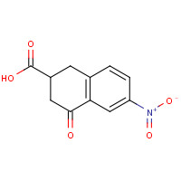 64955-17-5 6-nitro-4-oxo-2,3-dihydro-1H-naphthalene-2-carboxylic acid chemical structure