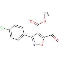 682352-76-7 methyl 3-(4-chlorophenyl)-5-formyl-1,2-oxazole-4-carboxylate chemical structure