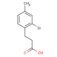 829-57-2 3-(2-bromo-4-methylphenyl)propanoic acid chemical structure