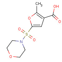 306936-37-8 2-methyl-5-morpholin-4-ylsulfonylfuran-3-carboxylic acid chemical structure