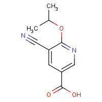 1167416-76-3 5-cyano-6-propan-2-yloxypyridine-3-carboxylic acid chemical structure