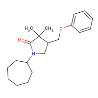 952574-28-6 1-cycloheptyl-3,3-dimethyl-4-(phenoxymethyl)pyrrolidin-2-one chemical structure