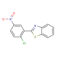 54255-68-4 2-(2-chloro-5-nitrophenyl)-1,3-benzothiazole chemical structure