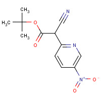 914223-27-1 tert-butyl 2-cyano-2-(5-nitropyridin-2-yl)acetate chemical structure