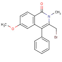 405165-76-6 3-(bromomethyl)-6-methoxy-2-methyl-4-phenylisoquinolin-1-one chemical structure