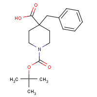 167263-11-8 4-benzyl-1-[(2-methylpropan-2-yl)oxycarbonyl]piperidine-4-carboxylic acid chemical structure