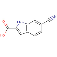 85864-09-1 6-cyano-1H-indole-2-carboxylic acid chemical structure