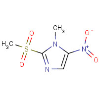 1615-53-8 1-methyl-2-methylsulfonyl-5-nitroimidazole chemical structure