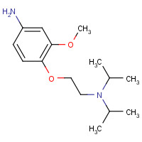 219785-42-9 4-[2-[di(propan-2-yl)amino]ethoxy]-3-methoxyaniline chemical structure