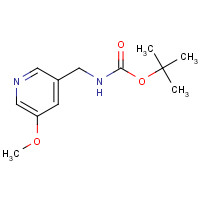 1105675-60-2 tert-butyl N-[(5-methoxypyridin-3-yl)methyl]carbamate chemical structure