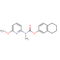 88678-34-6 5,6,7,8-tetrahydronaphthalen-2-yl N-(6-methoxypyridin-2-yl)-N-methylcarbamate chemical structure