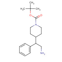 1226997-63-2 tert-butyl 4-(2-amino-1-phenylethyl)piperidine-1-carboxylate chemical structure