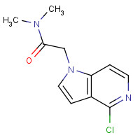 494767-42-9 2-(4-chloropyrrolo[3,2-c]pyridin-1-yl)-N,N-dimethylacetamide chemical structure