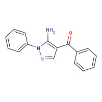 54606-37-0 (5-amino-1-phenylpyrazol-4-yl)-phenylmethanone chemical structure