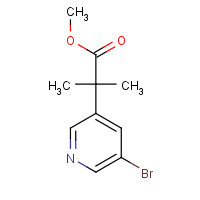 1257554-79-2 methyl 2-(5-bromopyridin-3-yl)-2-methylpropanoate chemical structure