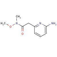 1356491-73-0 2-(6-aminopyridin-2-yl)-N-methoxy-N-methylacetamide chemical structure