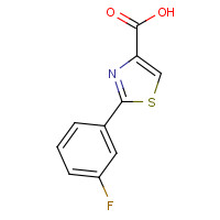 886369-06-8 2-(3-fluorophenyl)-1,3-thiazole-4-carboxylic acid chemical structure