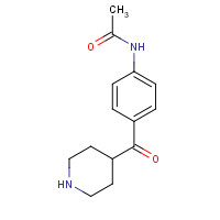 124035-23-0 N-[4-(piperidine-4-carbonyl)phenyl]acetamide chemical structure