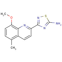 1179360-26-9 3-(8-methoxy-5-methylquinolin-2-yl)-1,2,4-thiadiazol-5-amine chemical structure