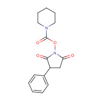 1460029-68-8 (2,5-dioxo-3-phenylpyrrolidin-1-yl) piperidine-1-carboxylate chemical structure