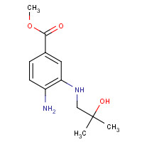 1246759-79-4 methyl 4-amino-3-[(2-hydroxy-2-methylpropyl)amino]benzoate chemical structure