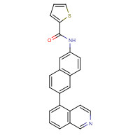 919362-55-3 N-(6-isoquinolin-5-ylnaphthalen-2-yl)thiophene-2-carboxamide chemical structure