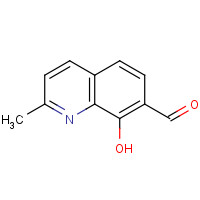 13796-76-4 8-hydroxy-2-methylquinoline-7-carbaldehyde chemical structure