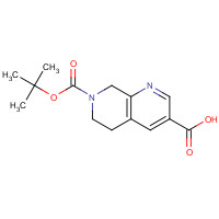 1245645-20-8 7-[(2-methylpropan-2-yl)oxycarbonyl]-6,8-dihydro-5H-1,7-naphthyridine-3-carboxylic acid chemical structure