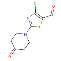 914348-62-2 4-chloro-2-(4-oxopiperidin-1-yl)-1,3-thiazole-5-carbaldehyde chemical structure