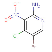942947-95-7 5-bromo-4-chloro-3-nitropyridin-2-amine chemical structure