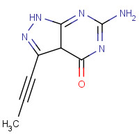 637338-72-8 6-amino-3-prop-1-ynyl-1,3a-dihydropyrazolo[3,4-d]pyrimidin-4-one chemical structure