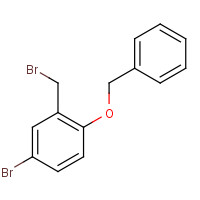 177759-47-6 4-bromo-2-(bromomethyl)-1-phenylmethoxybenzene chemical structure