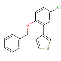 848188-12-5 3-(5-chloro-2-phenylmethoxyphenyl)thiophene chemical structure