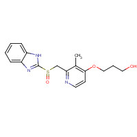 117976-94-0 3-[2-(1H-benzimidazol-2-ylsulfinylmethyl)-3-methylpyridin-4-yl]oxypropan-1-ol chemical structure