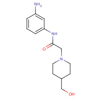 1094683-30-3 N-(3-aminophenyl)-2-[4-(hydroxymethyl)piperidin-1-yl]acetamide chemical structure