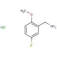 562080-99-3 (5-fluoro-2-methoxyphenyl)methanamine;hydrochloride chemical structure