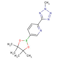 1056039-83-8 2-(2-methyltetrazol-5-yl)-5-(4,4,5,5-tetramethyl-1,3,2-dioxaborolan-2-yl)pyridine chemical structure