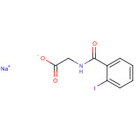 133-17-5 sodium;2-[(2-iodobenzoyl)amino]acetate chemical structure