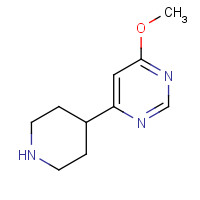 1440954-86-8 4-methoxy-6-piperidin-4-ylpyrimidine chemical structure