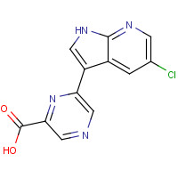 1346172-90-4 6-(5-chloro-1H-pyrrolo[2,3-b]pyridin-3-yl)pyrazine-2-carboxylic acid chemical structure