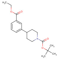 782493-25-8 tert-butyl 4-(3-ethoxycarbonylphenyl)piperidine-1-carboxylate chemical structure