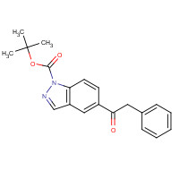 1093306-92-3 tert-butyl 5-(2-phenylacetyl)indazole-1-carboxylate chemical structure