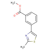 850375-07-4 methyl 3-(2-methyl-1,3-thiazol-4-yl)benzoate chemical structure