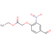 420786-61-4 ethyl 2-(4-formyl-2-nitrophenoxy)acetate chemical structure