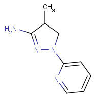 85989-15-7 4-methyl-2-pyridin-2-yl-3,4-dihydropyrazol-5-amine chemical structure
