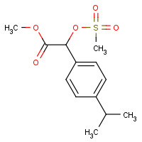 186026-04-0 methyl 2-methylsulfonyloxy-2-(4-propan-2-ylphenyl)acetate chemical structure