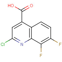 1125702-50-2 2-chloro-7,8-difluoroquinoline-4-carboxylic acid chemical structure