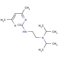 68302-84-1 N-(4,6-dimethylpyrimidin-2-yl)-N',N'-di(propan-2-yl)ethane-1,2-diamine chemical structure